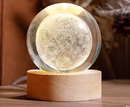 Luminária LED Bola de Cristal - Via Láctea e Sistema Solar
