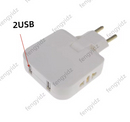 Adaptador de Tomada 3 em 1 Dobrável
