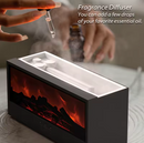 Umidificador de ar formato de lareira - 150ml com luz led
