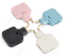 Adaptador de Tomada 3 em 1 Dobrável