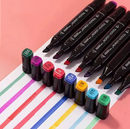 Bolsa de Canetinhas Escolar com Ponta Dupla – 24 Cores