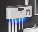 Suporte Dipenser Com Esterilizador Uv - Porta Escova E Pasta De Dente