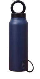 Garrafa de água magnética esportiva com suporte para celular - aço inoxidável