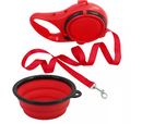 Coleira Pet 3 Em 1 Com Garrafa De Água E Porta-saco de lixo