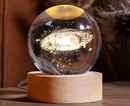 Luminária LED Bola de Cristal - Via Láctea e Sistema Solar
