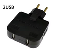 Adaptador de Tomada 3 em 1 Dobrável