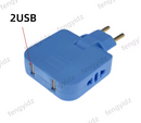 Adaptador de Tomada 3 em 1 Dobrável