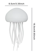 Lâmpada de cabeceira com atmosfera de água-viva gradiente RGB