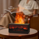 Umidificador de ar formato de lareira - 150ml com luz led