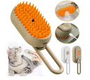 Escova Premium Vapor Autolimpante Gatos Caes - 3 Em 1