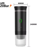 Máquina de café expresso portátil elétrica - sem fio