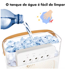 Ventilador Com Reservatório De Água -  Portátil Com Led