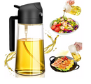 Porta Azeite e Vinagre Spray 2 em 1 – Borrifador de Óleos 470ml