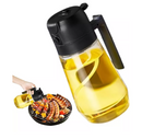 Porta Azeite e Vinagre Spray 2 em 1 – Borrifador de Óleos 470ml