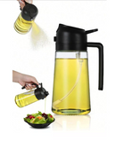 Porta Azeite e Vinagre Spray 2 em 1 – Borrifador de Óleos 470ml