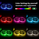 Porta-Copos LED Recarregável para Carro – 7 Cores Ajustáveis (Par)