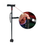 Bengala Dobrável com LED e Alarme – Segurança e Conforto para Idosos