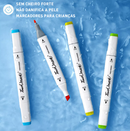 Bolsa de Canetinhas Escolar com Ponta Dupla – 24 Cores