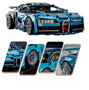 Carro Bugatti Azul em Blocos de Montar – 1144 Peças