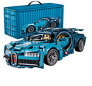 Carro Bugatti Azul em Blocos de Montar – 1144 Peças