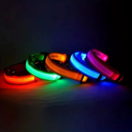 Trela LED Fluorescente para Cães