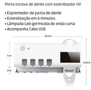 Suporte para Escova de Dentes com Esterilizador UV
