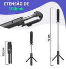 Pau de Selfie Tripé Retrátil com Bluetooth