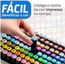 Kit Canetas Marcadoras Dupla Ponta – 60 Cores