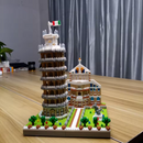 Torre de Pisa em Micro Blocos de Construção