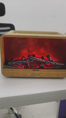 Umidificador de Ar Difusor de Aroma Efeito Chama